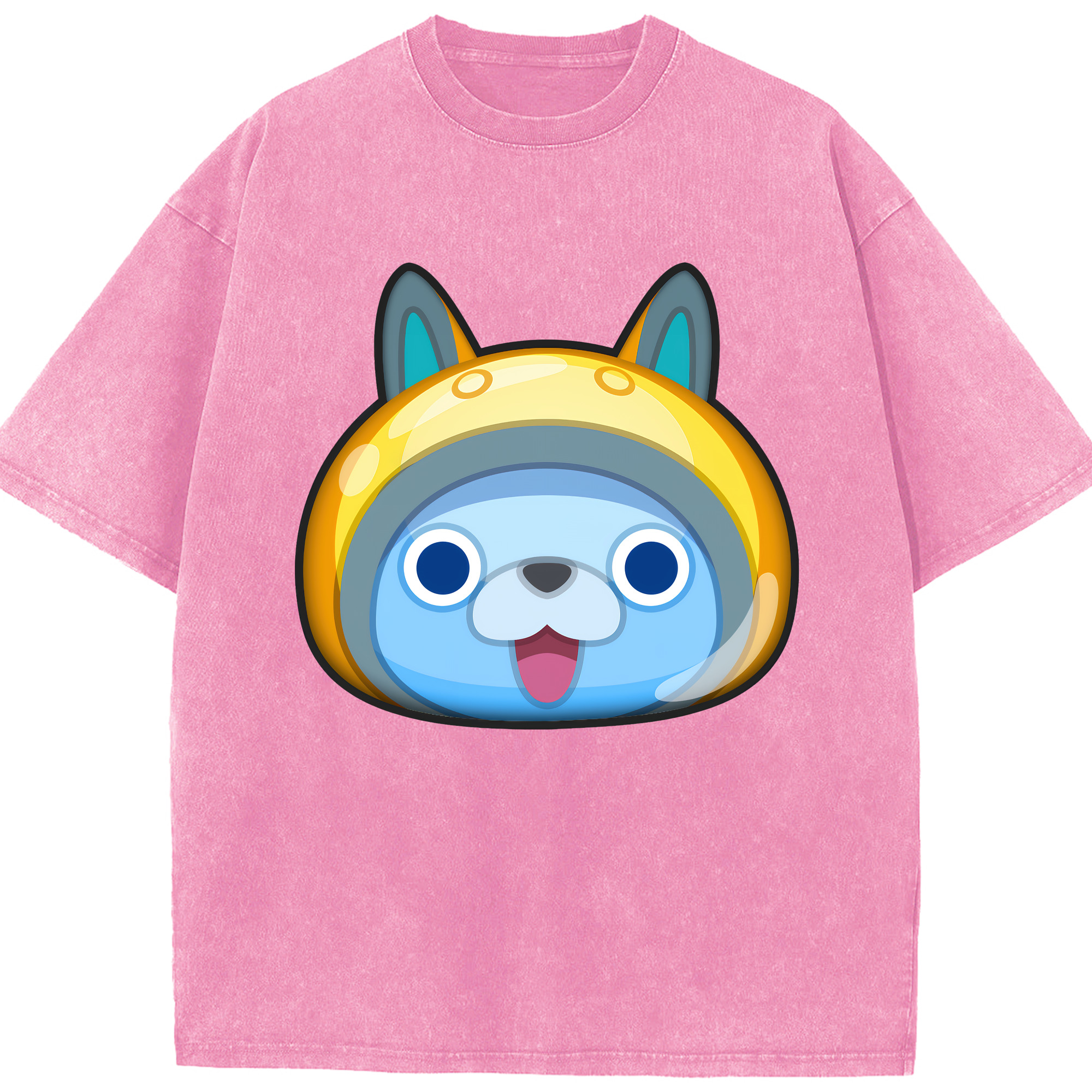 （画像用） 妖怪ウォッチ Yo-kai Watch 綿100% ヴィンテージ風 半袖Tシャツ（フロントプリント）